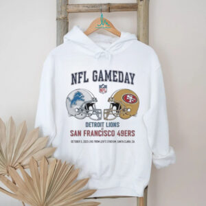 Detroit Lions vs San Francisco 39ers Oct 5 2025 Live From Levi’s Stadium Santa Clara Ca NFL Gameday shirt