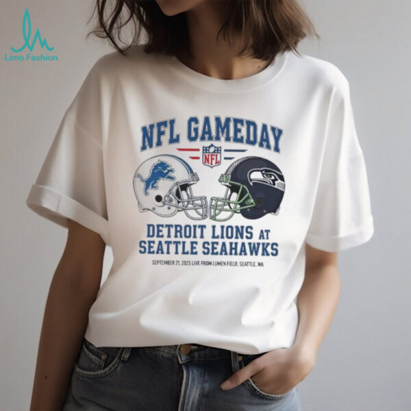 Detroit Lions vs Seattle Seahawks Sept 21 2025 Live From Lumen Field Seattle Wa NFL Gameday shirt