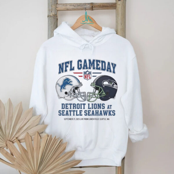 Detroit Lions vs Seattle Seahawks Sept 21 2025 Live From Lumen Field Seattle Wa NFL Gameday shirt
