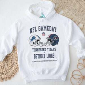 Detroit Lions vs Tennessee Titans Oct 12 2025 Live From Ford Field Detroit Mi NFL Gameday shirt