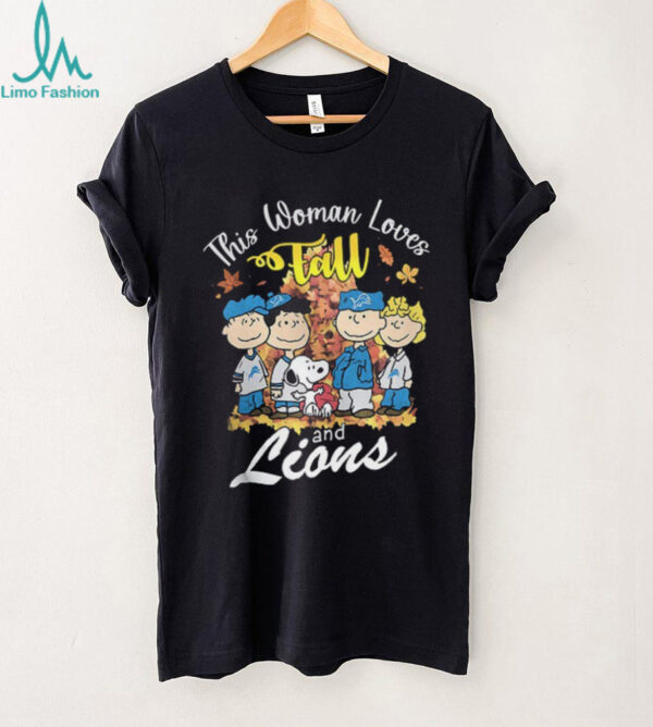 Detroit Lions x Snoopy this woman loves fall shirt