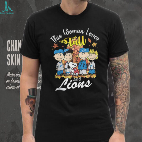 Detroit Lions x Snoopy this woman loves fall shirt