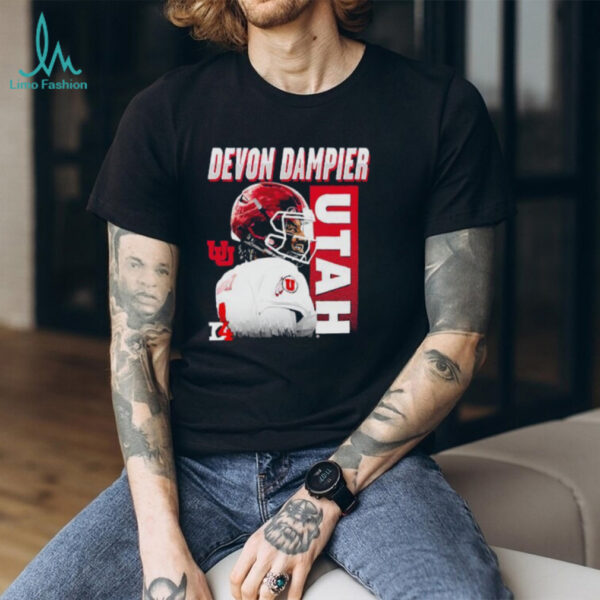 Devon Dampier Utah Utes player name shirt