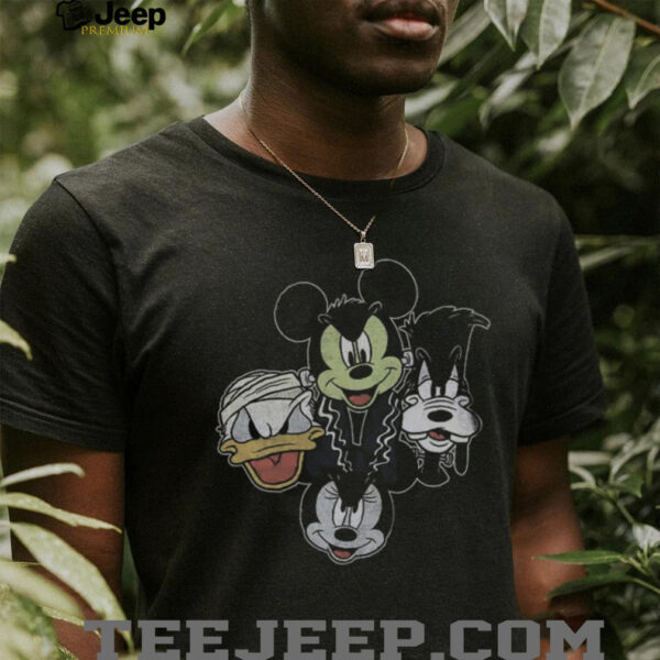 Disney’s Mickey Mouse Men’s Classic Halloween Friends Monster Faces Tee