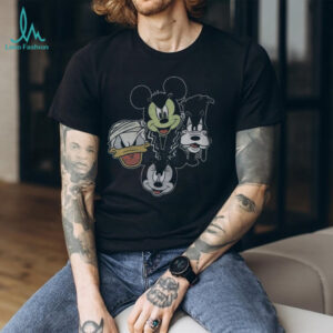 Disney's Mickey Mouse Men's Classic Halloween Friends Monster Faces Tee