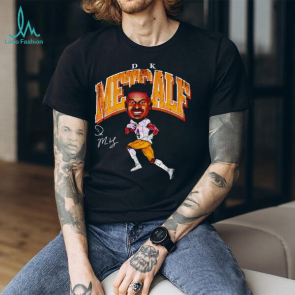 Dk Metcalf Pittsburgh Cartoon Football Signature Shirt