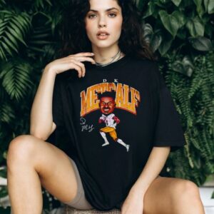 Dk Metcalf Pittsburgh Cartoon Football Signature Shirt