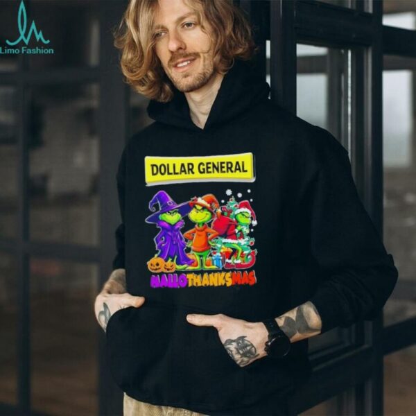 Dollar General x Grinch Cosplay HalloThanksMas shirt