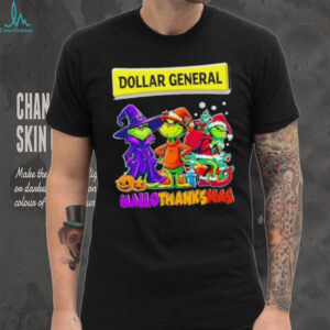 Dollar General x Grinch Cosplay HalloThanksMas shirt