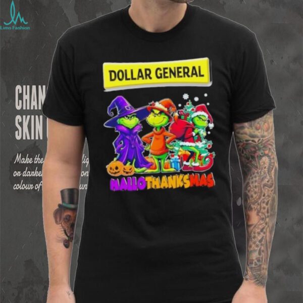 Dollar General x Grinch Cosplay HalloThanksMas shirt