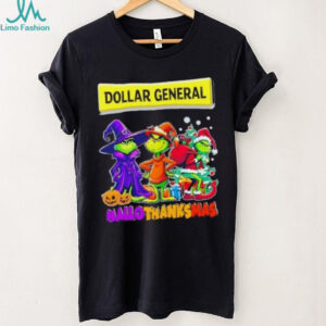 Dollar General x Grinch Cosplay HalloThanksMas shirt