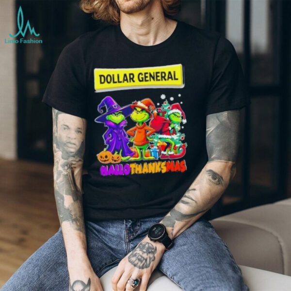 Dollar General x Grinch Cosplay HalloThanksMas shirt