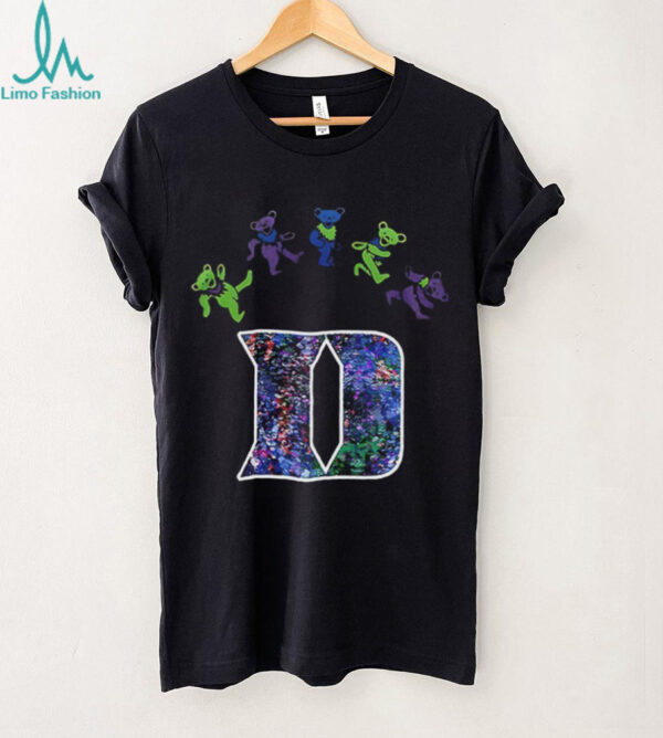 Duke Blue Devils x Grateful Dead night 2025 bears logo shirt