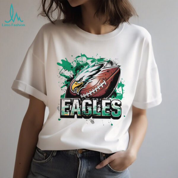 Eagles Football Paint Splash Shirt