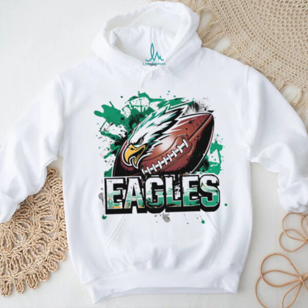 Eagles Football Paint Splash Shirt