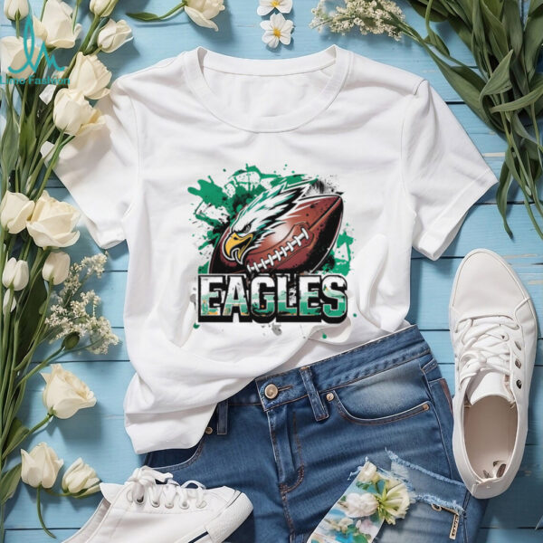 Eagles Football Paint Splash Shirt