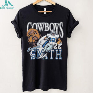 Emmitt Smith Dallas Cowboys retired player caricature shirt
