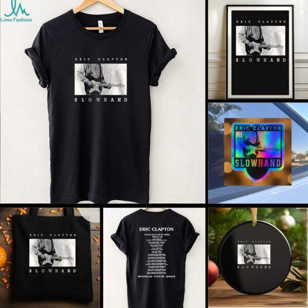 Eric Clapton Slowhand 2025 world tour dates shirt