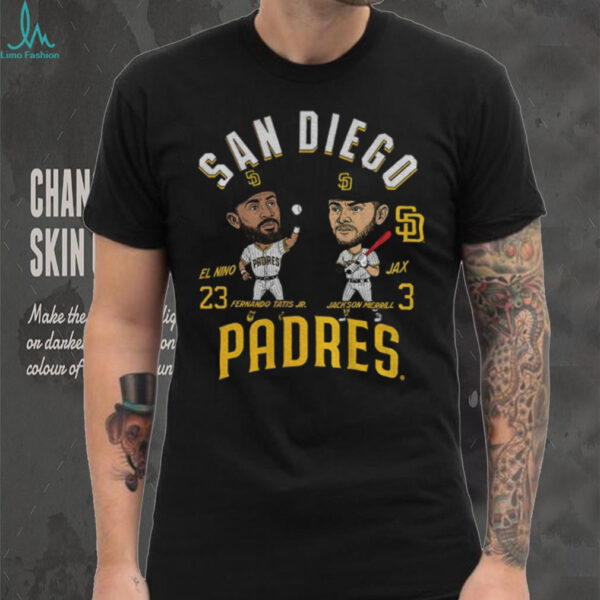 Fernando Tatis Jr. and Jackson Merrill San Diego Padres MLB Baseball Player shirt