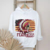 Skull wearing a face scarf Baltimore Ravens football shirt