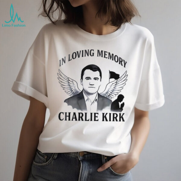 Freedom in loving memory Charlie Kirk portrait art shirt