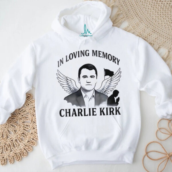 Freedom in loving memory Charlie Kirk portrait art shirt