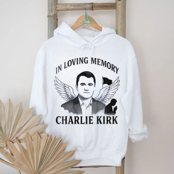 Freedom in loving memory Charlie Kirk portrait art shirt