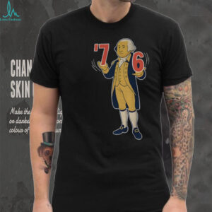 George Washington cartoon 6 7 7 6 America shirt
