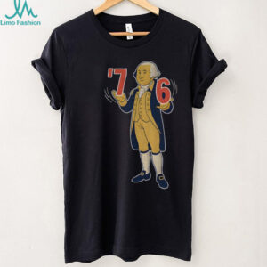 George Washington cartoon 6 7 7 6 America shirt