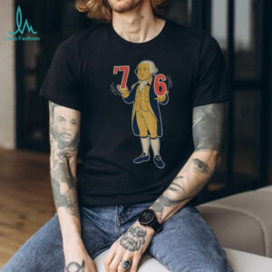 George Washington cartoon 6 7 7 6 America shirt