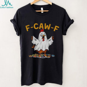 Ghost F CAW F Chicken political parody Halloween shirt