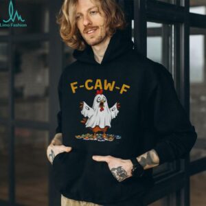 Ghost F CAW F Chicken political parody Halloween shirt