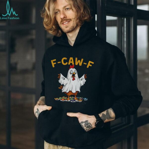 Ghost F CAW F Chicken political parody Halloween shirt