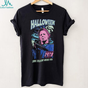 Halloween Michael Meyers Neon Graphic Shirt