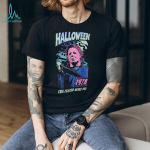 Halloween Michael Meyers Neon Graphic Shirt