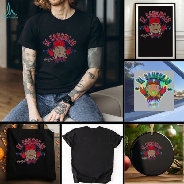 Harrison Bader Crab El Cangrejo Philadelphia Phillies signature t shirt
