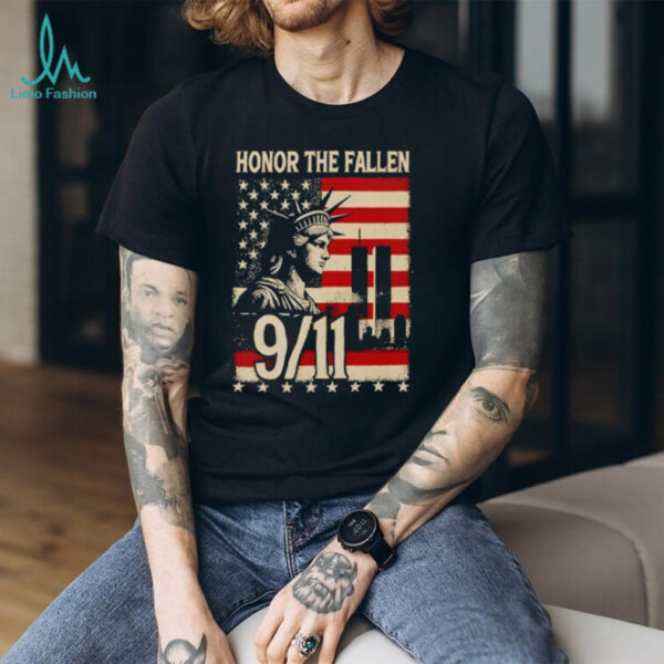 Honor The Fallen September 11 American Flag Shirt
