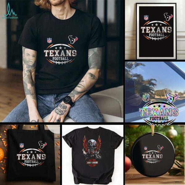 Houston Texans NFL Harley Davidson motorcycle graphic shirt