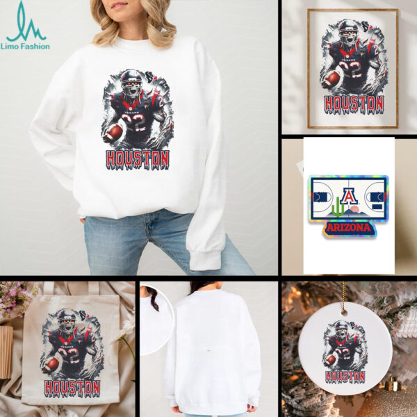Houston Texans football skeleton horror shirt