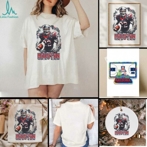 Houston Texans football skeleton horror shirt
