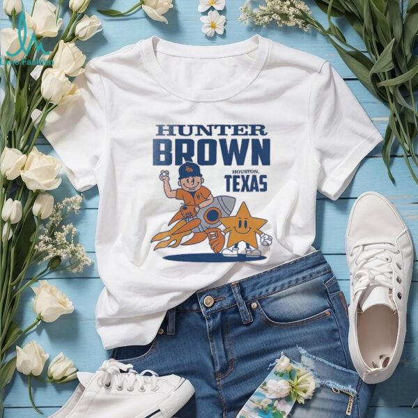 Houston Texas Hunter Brown summer cartoon shirt