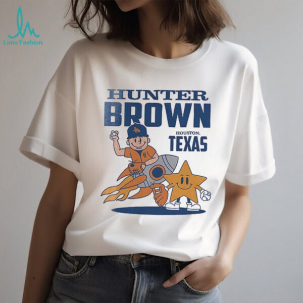 Houston Texas Hunter Brown summer cartoon shirt