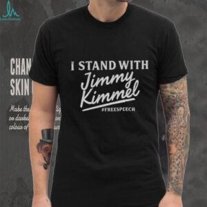 I Stand with Jimmy Kimmel Free Speech Late Night TV supporter shirt