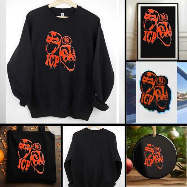 ICP Orange Faces Girly Shirt