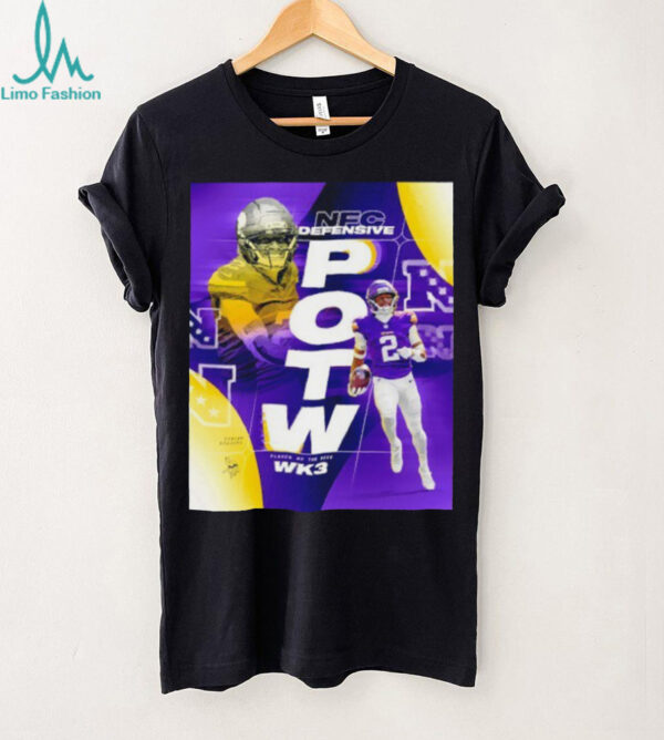 Isaiah Rodgers Minnesota Vikings NFC defensive POTW shirt