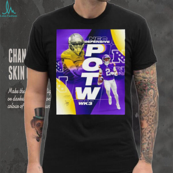Isaiah Rodgers Minnesota Vikings NFC defensive POTW shirt