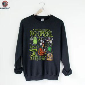 Welcome to our nightmare bumpy slieigh ride jack horror character Halloween shirt
