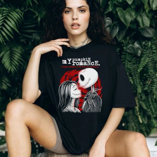 Jack Skellington and Sally My Pumpkin Romance Halloween shirt
