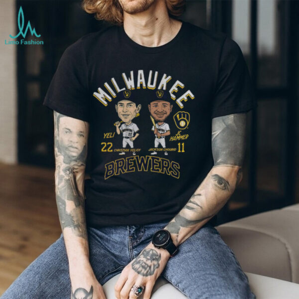 Jackson Chourio and Christian Yelich Milwaukee Brewers MLB Baseball Player shirt
