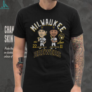 Jackson Chourio and Christian Yelich Milwaukee Brewers MLB Baseball Player shirt